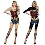 Wonder Woman Superhero Women's Cosplay Costumes Jumpsuits