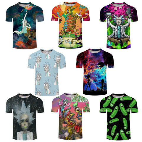 Rick & Morty 3D All Over Short Sleeve T-Shirt