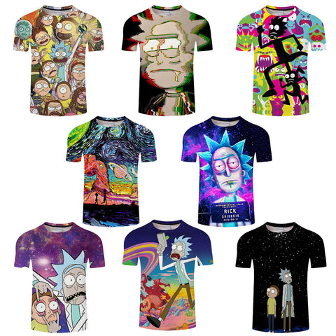 Rick & Morty 3D All Over Short Sleeve T-Shirt