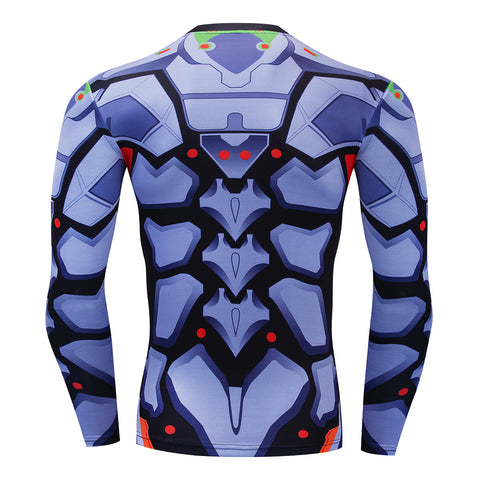 Neon Genesis Evangelion Eva All Over Compression T-Shirt