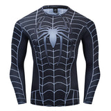 Spider-man Superhero All Over Compression Long Sleeve T-Shirt