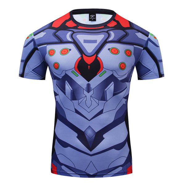 Neon Genesis Evangelion Eva All Over Compression T-Shirt