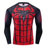 Spider-man Superhero All Over Compression Long Sleeve T-Shirt