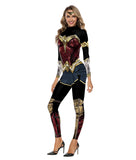 Wonder Woman Superhero Women's Cosplay Costumes Jumpsuits