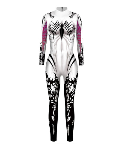 Spider-Gwen Venom Superhero Women's Cosplay Costumes Jumpsuits