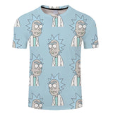 Rick & Morty 3D All Over Short Sleeve T-Shirt