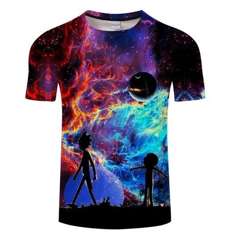 Rick & Morty 3D All Over Short Sleeve T-Shirt