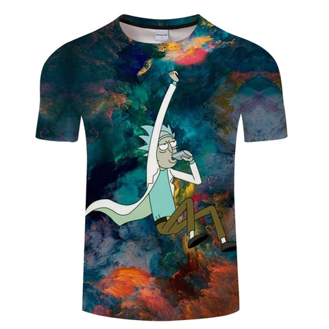 Rick & Morty 3D All Over Short Sleeve T-Shirt