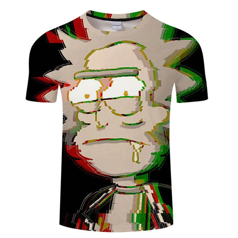 Rick & Morty 3D All Over Short Sleeve T-Shirt