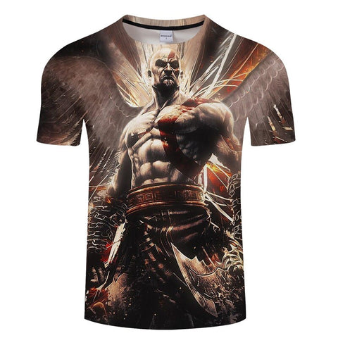 God of War 3D All Over Short Sleeve T-Shirt