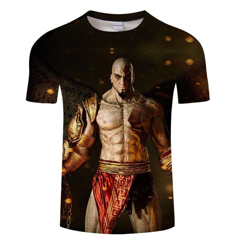 God of War 3D All Over Short Sleeve T-Shirt