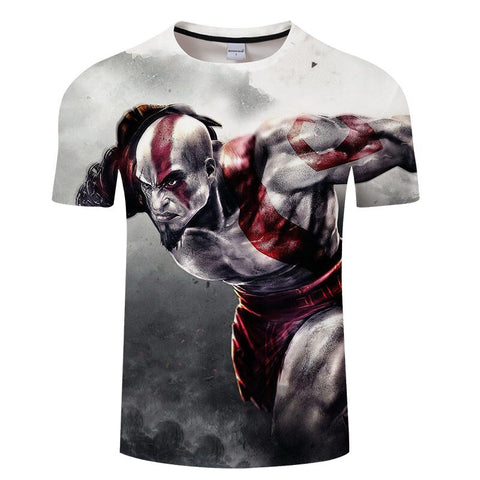 God of War 3D All Over Short Sleeve T-Shirt