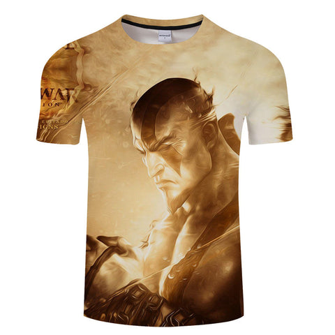 God of War 3D All Over Short Sleeve T-Shirt